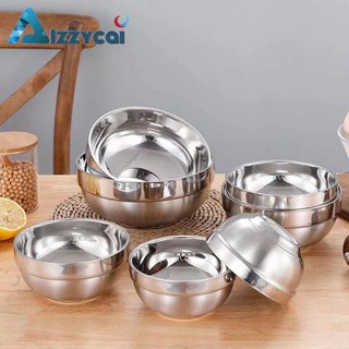 AIZZYCAI Bowl Stainless Steel Thicker Mixing Bowl Salad Bowls Kitchen Cooking Tools