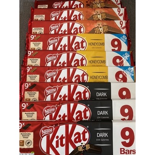 Kit Kat 9 BARS 2 Fingers Wafer Milk Chocolate DARK/HONEYCOMB/ORANGE 9X20.7G