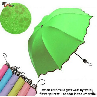 high quality Magic UV Folding Rain Windproof Flower Umbrella
