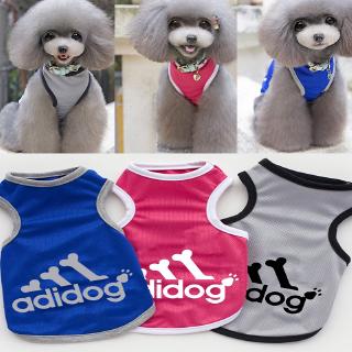 Summer Dog Clothes Teddy Clothes ADIDAG Breathable Mesh Vest and Pet Clothes