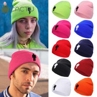[COD] [Ready stock] CACTU Unisex Solid Color Bonnet Hip-Hop Casual Embroidery Beanie Hat