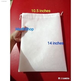 New products✟◑﹊Ecobag Drawstring bag/pouch 14x10.5 inches white only