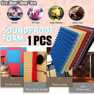 【STOCK】Acoustic Foam Sound Proof Foam Noise Dampening Studio Music 30*30cm