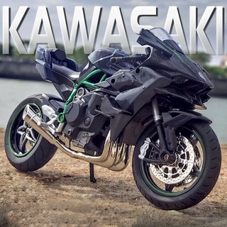 1:12 Alloy Motorcycle Kawasaki-H2R Ninja XDiavel Diecast Racing Motorcycle Model Toy Miniatures Spor