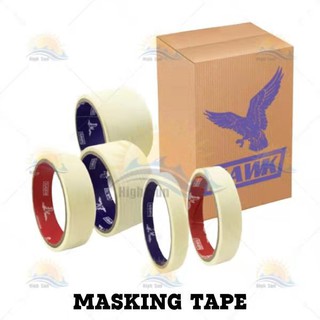HAWK Masking tape 1/2" , 3/4" , 1", 1.5" 2" inches per Piece