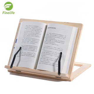 Finelife Wooden Reading Bookshelf Calligraphy Copybook Stand Computer Ipad Shelf