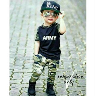 Echo#Army terno for kids 3-6 yrs old (Big Sale) ASSORTED DESIGNS