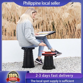 [local inventory] folding stool telescopic stool with adjustable lifting and outdoor portable foldin