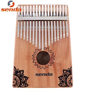 Senda Star Flower Kalimba 17 Keys Thumb Piano Tune Hammer Portable Mahogany Body Finger Piano Kit