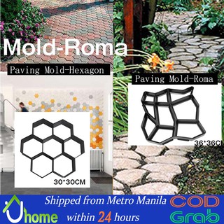 【SOYACAR】DIY Path Maker Mold Garden Paver Walk Brick Mould Reusable Brick Pavement Model Stone Road