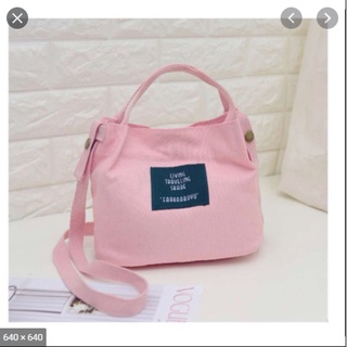 Cute Canvas Bucket Mini Sling Bag For Women Bags (9)
