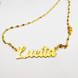 Stainless Name Pendant in Blade Necklace (1)