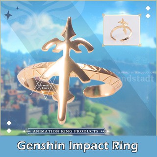 Ready stock Anime Game Genshin Impact Klee Paimon Cosplay Ring Gift New (1)