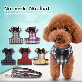Bell Tie Cat Teddy Dog Leash Chest (1)