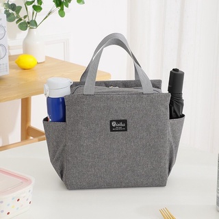 fashionable insulation waterproof canvas lunch bag (big size )