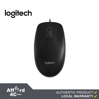 Logitech B100 800dpi Optical Basics 3 Button USB Mouse