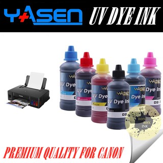 yasen premium quality uv dye ink for refill canon printer 100ml for canon pixma mp series