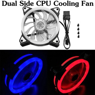 CPU Cooling Fan Case Fan Silent 120mm CPU Case Cooling Fan Dual Led