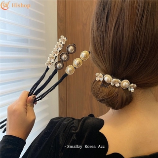 Korean Imitation Hair Tie Shell Pearl Flower Head Hair Maker Retro Elegant Hair Accessories Headdress