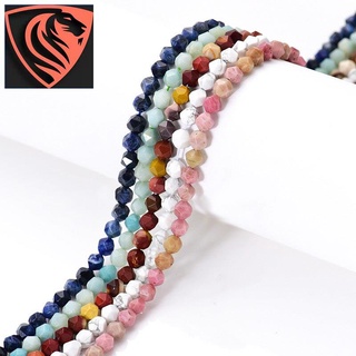 Hot sale natural healing energy crystal quartz stone beads diamond cut faceted loose gemstone beads for Jewelry making