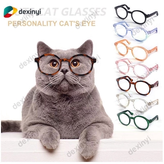 In Stock Pet glasses dog Teddy personality funny Halloween accessories plastic transparent cat glasses [DEXINYI]