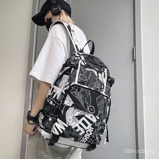 New Large Capacity Korean Style Middle School Student Junior High School Backpack Men's Fashion Tren