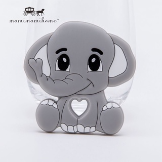 1Pc. Cartoon Silicone Elephant Teether BPA Free Silicone Beads for Baby
