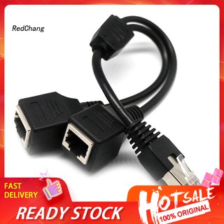 SC♧Male to 2 Female RJ45 Splitter Ethernet 2-in-1 Internet Adapter Cable Separator