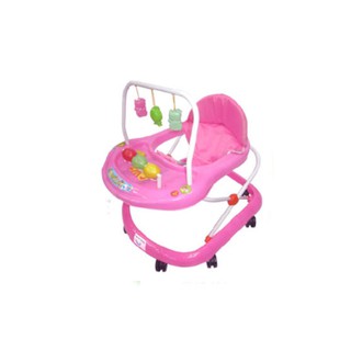 Height Adjustable Musical soft cushion baby walker