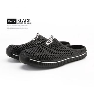 【Ready Stock】Men's Shoes fashion summer men's sandals, stylish non-slip wearable casual jelly shoes