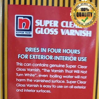 ❃Nippon Paint Super Clear Gloss Varnish 1 Liter 1L (formerly Valspar / V-Spar) Lead Free