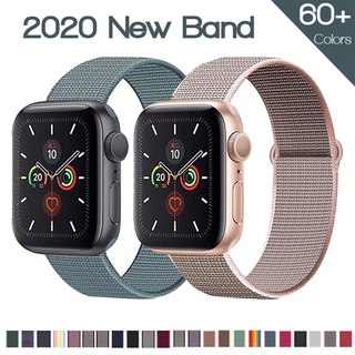 Band For Apple watch Series 3/2/1 38MM 42MM Nylon Soft Breathable Replacement Strap for iwatch series 4 5 6 SE 40MM 44MM for T500 T600 W26 W46 X7 smartwatch straps