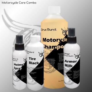 【Ready Stock】ஐ❀Motorcycle Shampoo 1L Armor Milk Premium 250ml Tire Black Matte 250ml Helmet Spray 10