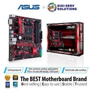 Asus EX-A320M-GAMING AMD A320 Chipset Micro-ATX Gaming Motherboard with Aura sync