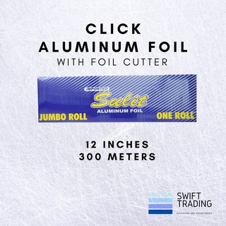 【COD】 Food Grade Aluminum Foil Sulit / Click / Goldwrap Brand Jumbo Roll 300M x 12 inches