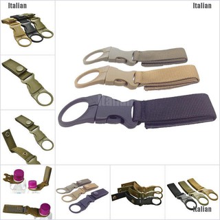 Itali Tactical Nylon Molle Hanging Strap Webbing Buckle Clip Key Bottle Hook Belt