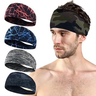 2020 New Sweat-absorbent Men and Women Elastic Hair Band Breathable Lightning Pattern Yoga Sports Fitness Basketball Hairband