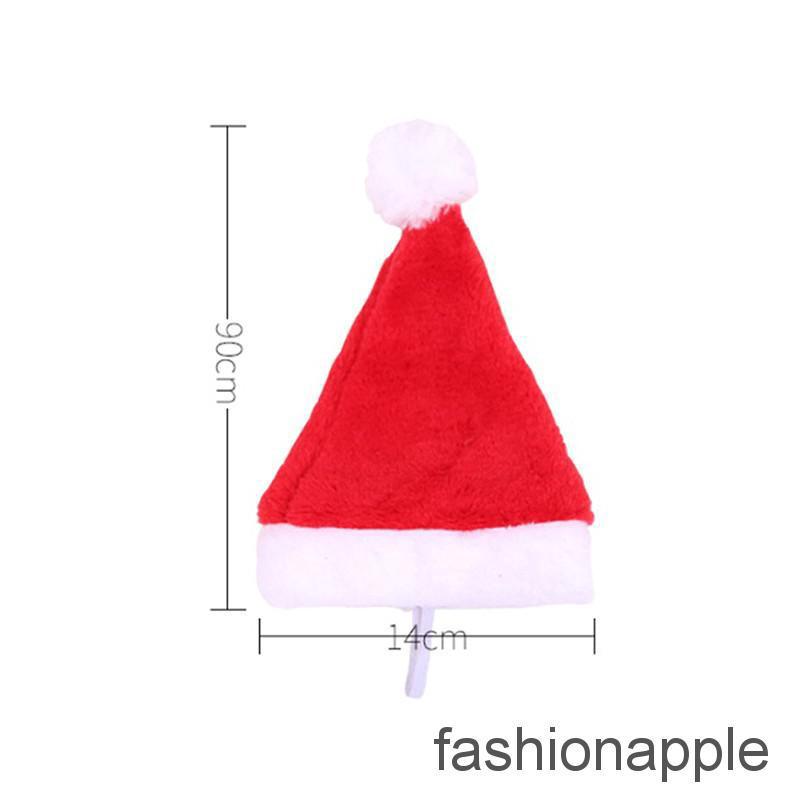 ❀❀ Christmas pet santa hat small puppy cat dog xmas holiday costume ornaments (4)