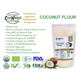 CocoWonder, COCONUT FLOUR US/EU/JAS Certified Organic, From Our Farm To Your Table