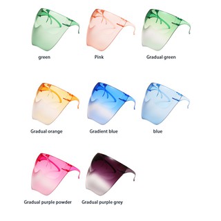 【❥❥】2021 Newest Widening section Unisex face shield transparent HD face sheild cover baffle block Anti Droplet Dust-proof Anti-UV Anti-Shock Safety facemask 【PUURE】 (6)