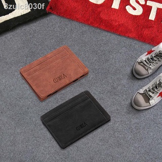 ✵Ultra Thin 2020 New Men Male PU Leather Mini Small Magic Wallets Zipper Coin Purse Pouch Plastic Cr (3)