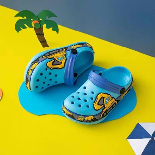 [AMHL] Child Truck Design Crocs For Kids Boy Sandals 30-35 4-9yrl