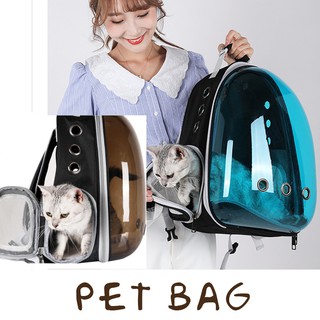 Breathable Portable Pet Carrier Bag Outdoor Travel backpack for pets Transparent Space pet Backpack
