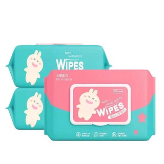 WJF Organic Baby Wipes 80 Pcs Per Pack 99% Water Hypoallergenic (Non-Alcohol-wetwipes) (3)