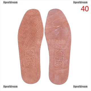 Ageofdream 1Pair breathable leather insoles women men ultra thin deodorant shoes insole pad (6)