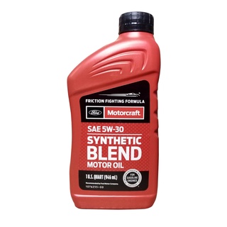 Motorcraft Synthetic Blend Motor Oil SAE 5W-30 1 qt Recommended by Ford Motorsmotorcycle