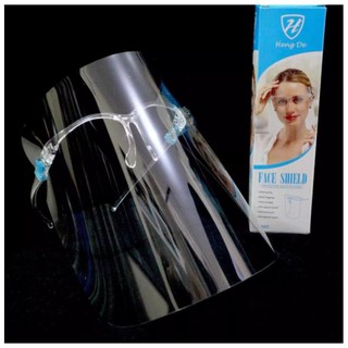 FACE SHIELD (WITHOUT BOX) Anti Fog and Anti Droplets Fashionable Clear Acetate