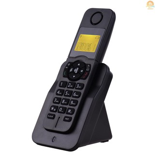 Expandable Cordless Phone Telephone with LCD Display Caller ID 50 Phone Book Memories Hands-free Calls Conference Call 16 Languages Support 5 Handsets Connection for Office Business Home Family