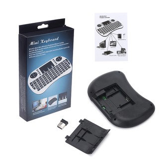 Mini wireless keyboard mouse combo multi media remote control & touchpad function