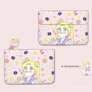 COD Ready stock Sailor Moon Laptop Sleeve Bag 16/15.6/14/13.3/11.6in Notebook MacBook Tablet Handbag Bags